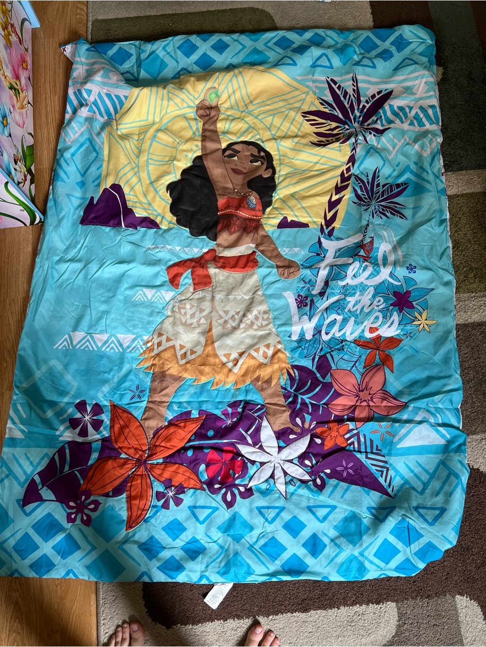 Moana Toddler Bedding- Like New, Perfect Condition - Picture 3 of 4